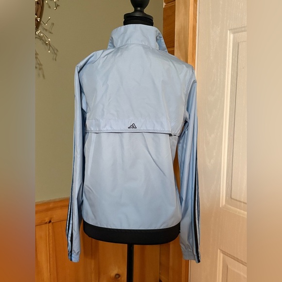 Adidas Windbreaker Track Jacket Light Blue Size Small - Picture 7 of 15